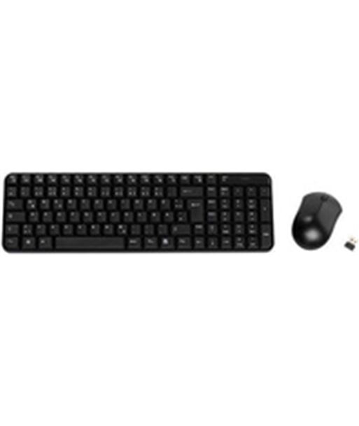 Informatica 34683 teclado+raton inalambrico vivanco negro set oficin - 34683