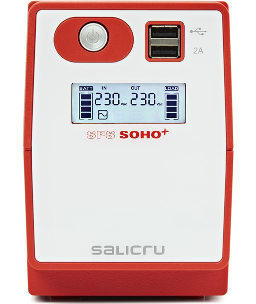 Salicru 647CA000003 sai línea interactiva sps 850 soho+ - 850va/480w - 2*schuko - doble - 647CA000003