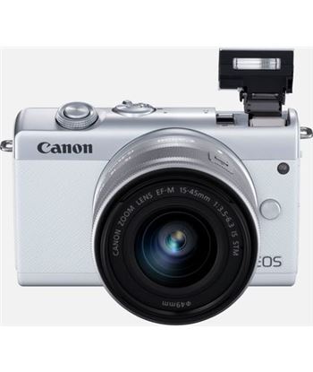 Canon EOS M200 WH M15 eos m200 blanca/cámara compacta 24.1mp + vídeo 4k/wi-fi/bluetooth/obj - 75615593_5294852763