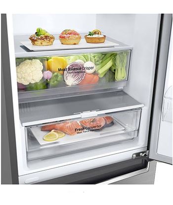 Lg GBB62PZFGN frigorífico combi clase d 203cm x59,5cm no frost inox - 92639136_1460131193