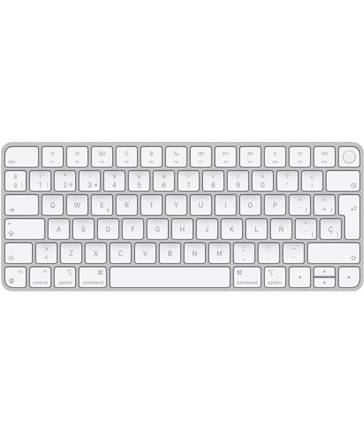 Apple MK293Y/A teclado inalámbrico magic keyboard con touch id/ plata - APL-TEC MK293YA