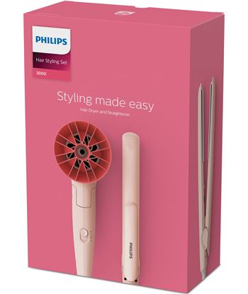 Philips BHP398/00 secador + placha pelo rosa Secador - 92504885_2890156605