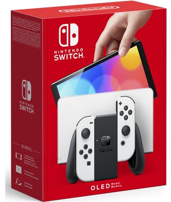 Nintendo 10007454 switch versión oled blanca/ incluye base/ 2 mandos joy-con - 10007454
