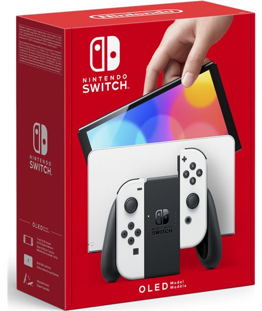 Nintendo 10007454 switch versión oled blanca/ incluye base/ 2 mandos joy-con - 10007454