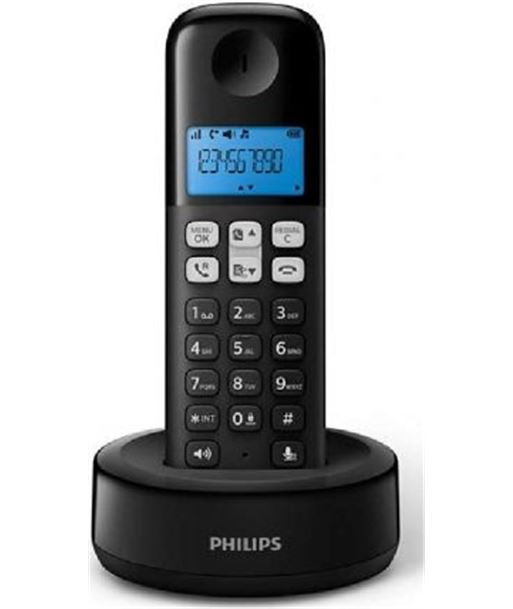 Philips D1611B/34 teléfono inalámbrico / negro Telefonía doméstica - PHIL-TEL D1611B 34