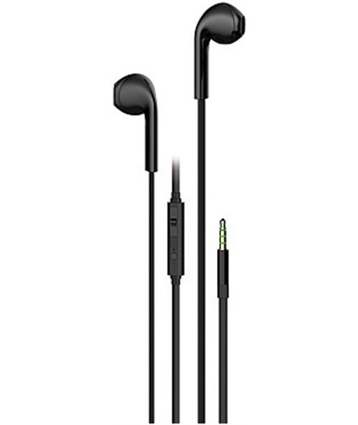 Vivanco 61740 auriculares boton wevvss10_bk cable plano sin enredos con microfono - 61740 #1