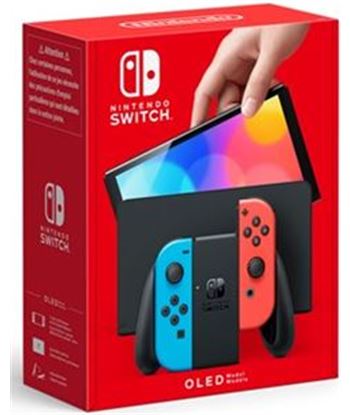 Nintendo 10007455 consola switch oled 7'' joy-con 64 gb azul y rojo neón - 63156