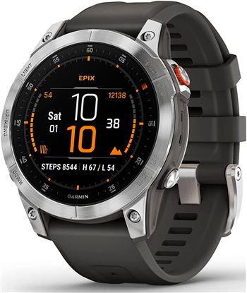Garmin +25366 #14 epix (gen 2) plata smartwatch 47mm / correa silicona gris 010-02582-01 - +25366