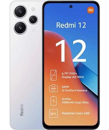 Xiaomi TF272531050 smartphone redmi 12 4gb/128gb 4g nfc plata polar - 83815