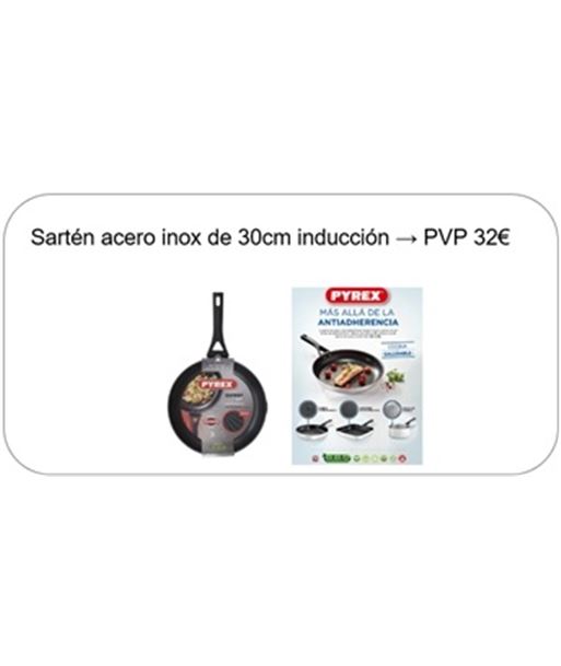 Pyrex promowhsar sartén antiadherente de 30 cm - 050210010001