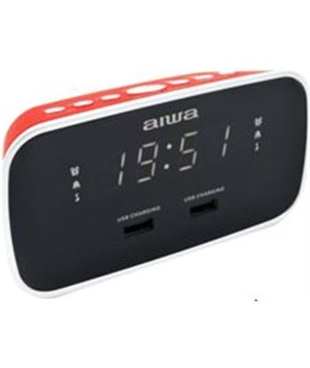 Aiwa CRU_19RD radio reloj despertador cru19 rojo - 015101310002