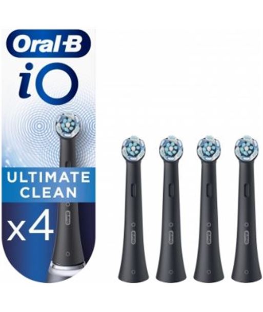 Braun IOCB_4FFS_B oral-b io ultimate clean black cabezales de recambio pack de 4 unidades - 000502710038