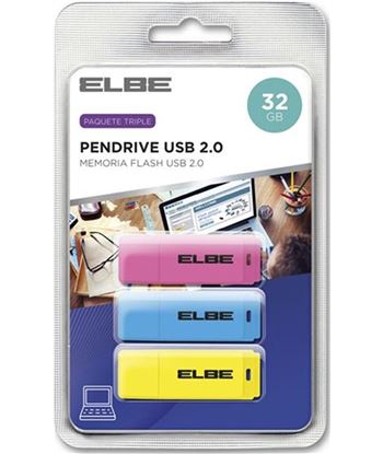 Elbe USB332 pack 3 pendrive 32gb - USB332