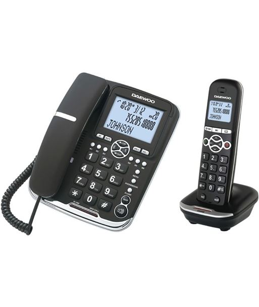 Daewoo DTD5500 telefono dect bipieza dw0075 negro Telefonía doméstica - DT DW0075