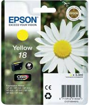 Epson C13T18044010 tinta amarilla 18 claria home Consumibles - C13T18044010