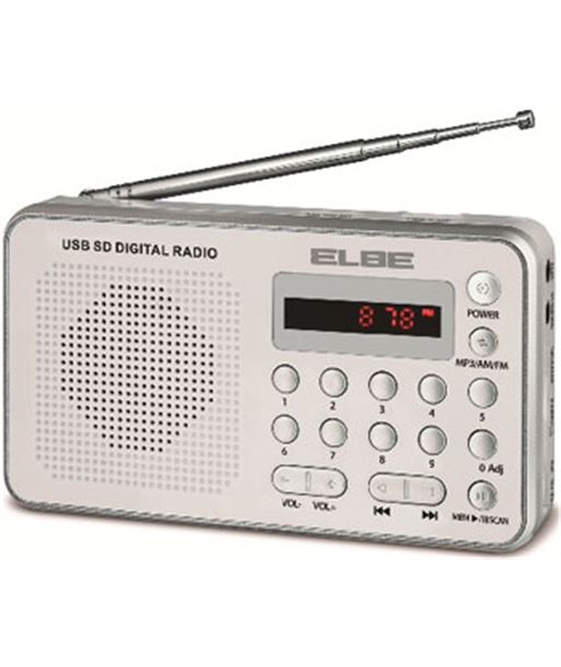 Elbe RF49 radio digital portátil con lector usb+sd, rf4 usb - 8435141904399