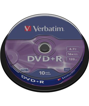 Verbatim DVDMASR_10 bobina 10 dvd +r 4,7 gb 16x Perifericos - VERDVDMASR-10