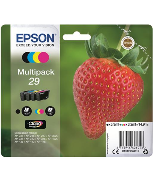 Epson C13T29864012 multipack tinta 29 claria home 4 colores - EPSC13T29864012