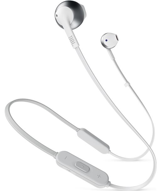 Jbl T205BT WHITE SI t205bt blanco plata auriculares ergonómicos con micrófono integrado con - +20862