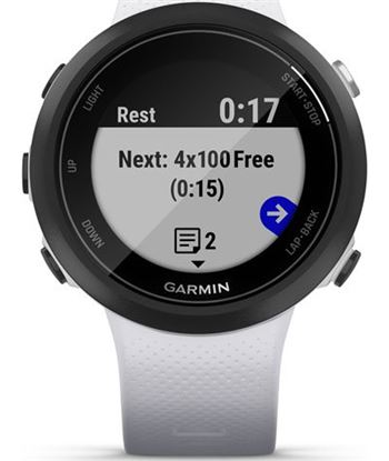 Garmin SWIM 2 WHITESTO swim 2 negro con correa blanca piedra 42mm smartwatch diseñado para - 76458894_8482986986
