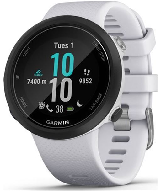 Garmin SWIM 2 WHITESTO swim 2 negro con correa blanca piedra 42mm smartwatch diseñado para - SWIM 2 WHITESTONE