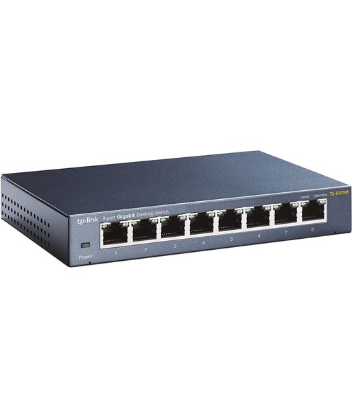 Tplink TL-SG108 V3.0 switch tp-link - 8 puertos rj45 10/100/1000 - mdi/mdix automá - TL-SG108 V3.0
