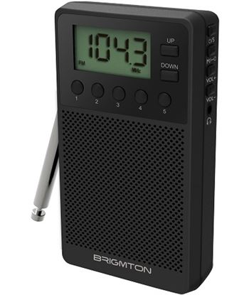 Brigmton BT140N radio digital bt 140 am/fm altavoz negro - BT140N
