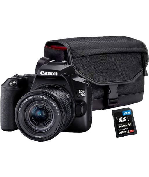 Canon KIT EOS 250D NE c.reflex eos 250d 18-55 +bolso+sd16gb - 8714574661490