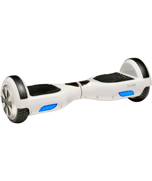 Denver DBO-6500_WHITE hoverboard, patín eléctrico con doble motor (350 wts cada uno) y doble sist 19150080 - DBO-6500_WHITE