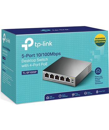 Tplink TL-SF1005P switch tp-link - 5 puertos 10/100 (4 puertos poe hasta 58w) - co - 38057743_9963343105